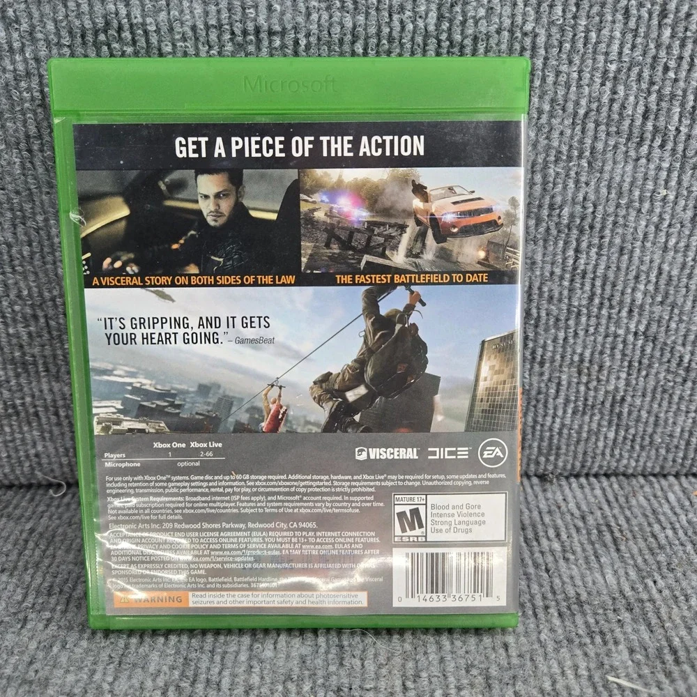 Battlefield Hardline Microsoft Xbox One Game